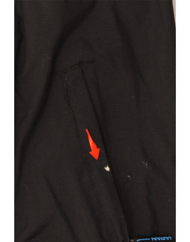 SUPERDRY Chaqueta cortavientos con capucha para mujer UK 46 Large Black Nylon