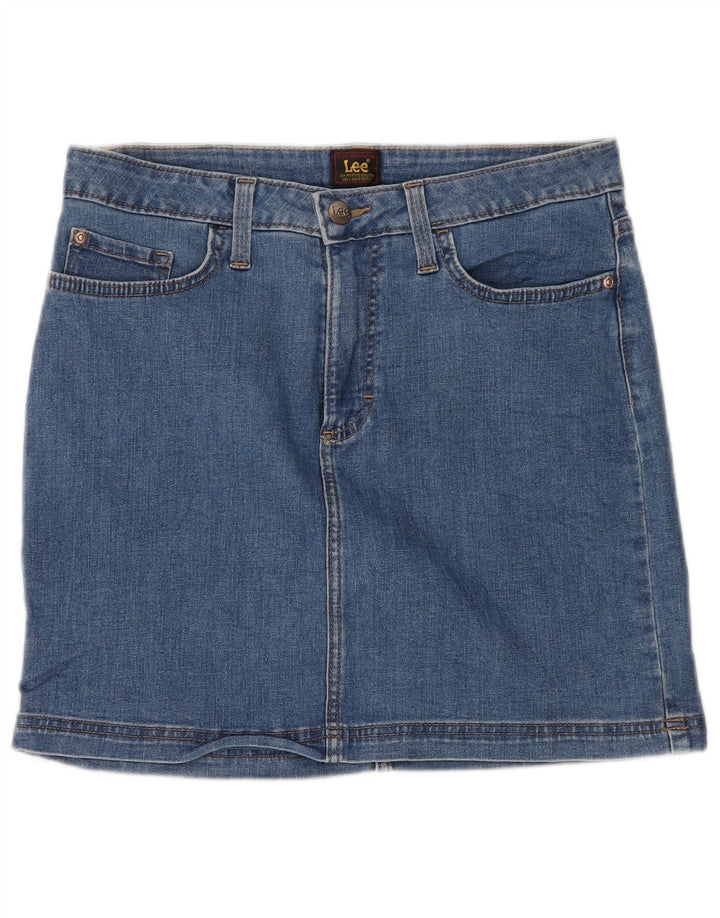 LEE Falda vaquera para mujer US 10 grande W32 algodón azul