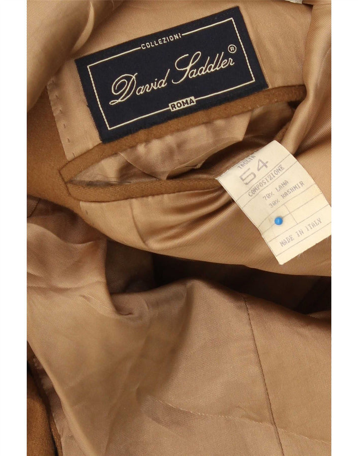 David Saddler Chaqueta tipo blazer de 2 botones para hombre IT 54 2XL Lana beige