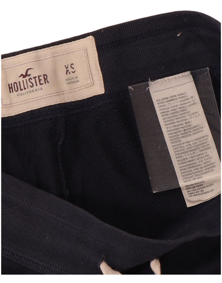 HOLLISTER Pantalones de chándal gráficos para mujer UK 6 XS Algodón azul marino