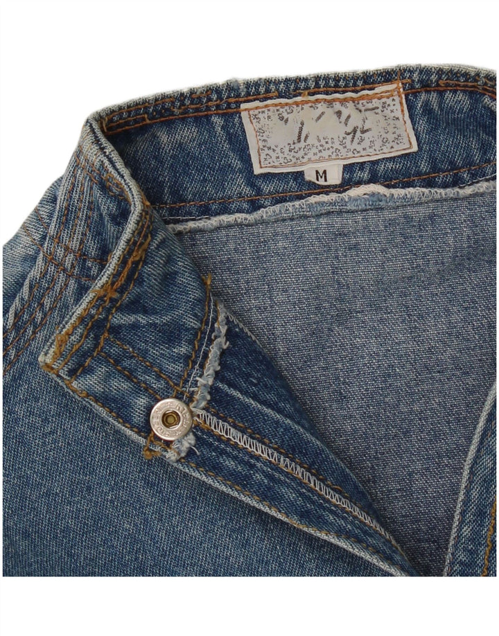 Vintage mujer chaqueta de mezclilla Reino Unido 14 azul medio