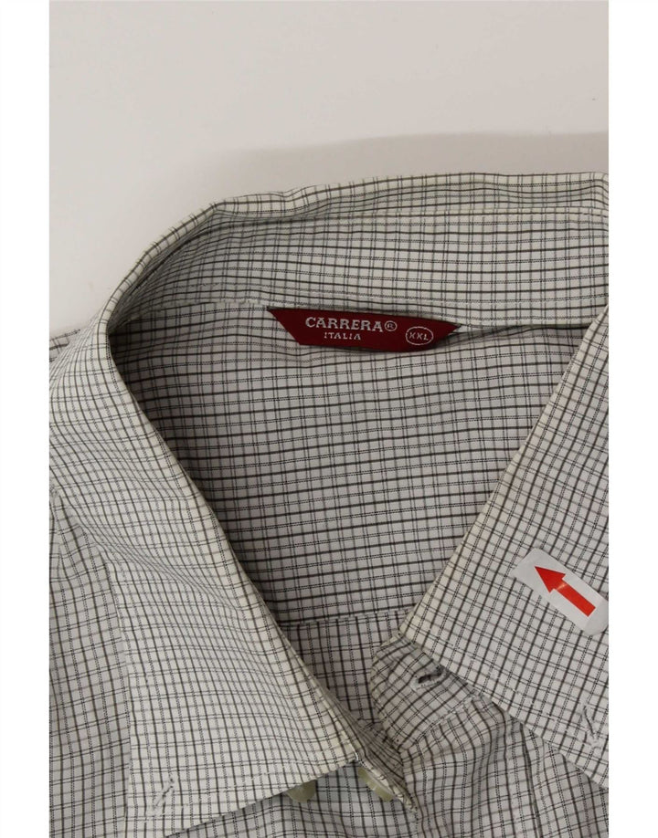 Camisa Carrera Hombre 2XL Cuadros Grises