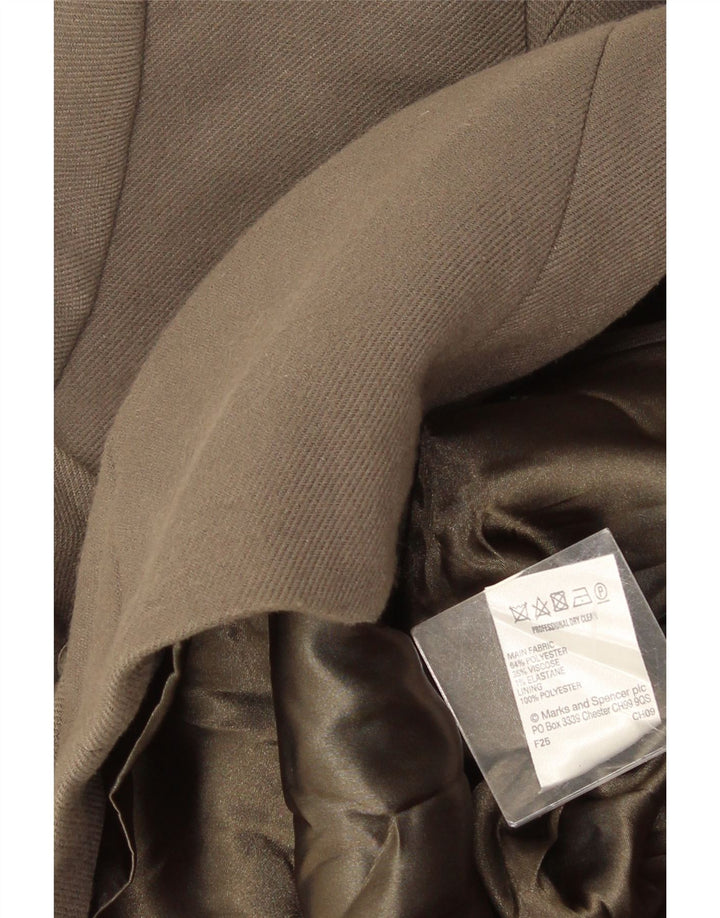 Marks & Spencer Gabardina para mujer UK 10 Small Gris Poliéster