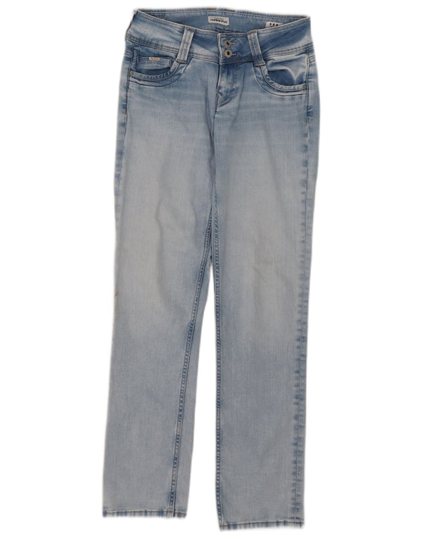 PEPE Jeans Womens Straight W29 L32 Blue Cotton