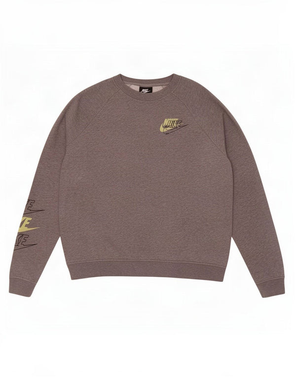 Nike Hombre Sudadera Gráfica Jersey De Algodón Gris Medio