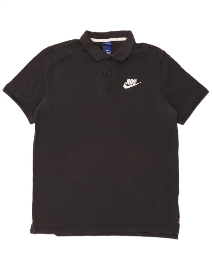 Polo Nike Hombre Grande Negro Algodón
