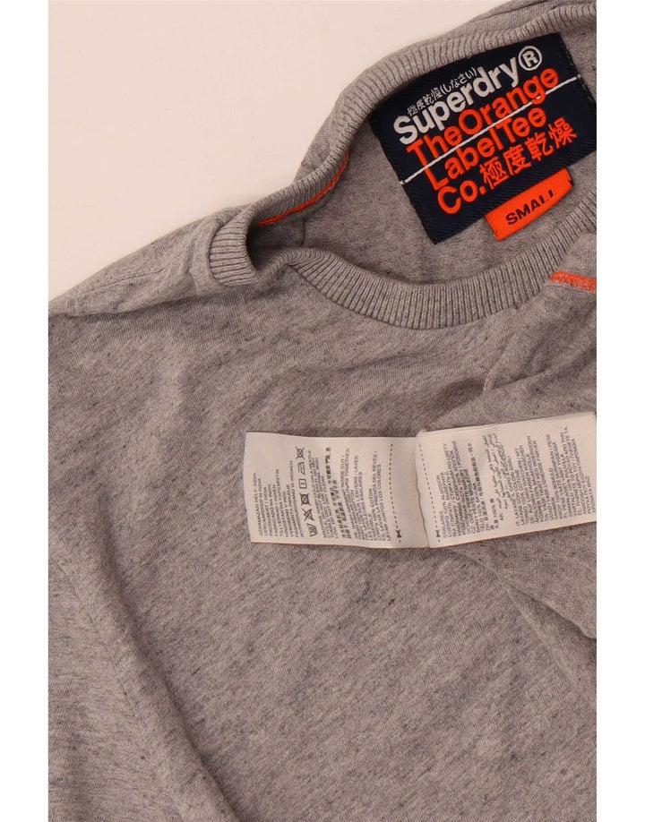 Superdry Hombre Camiseta Top Small Gris Algodón