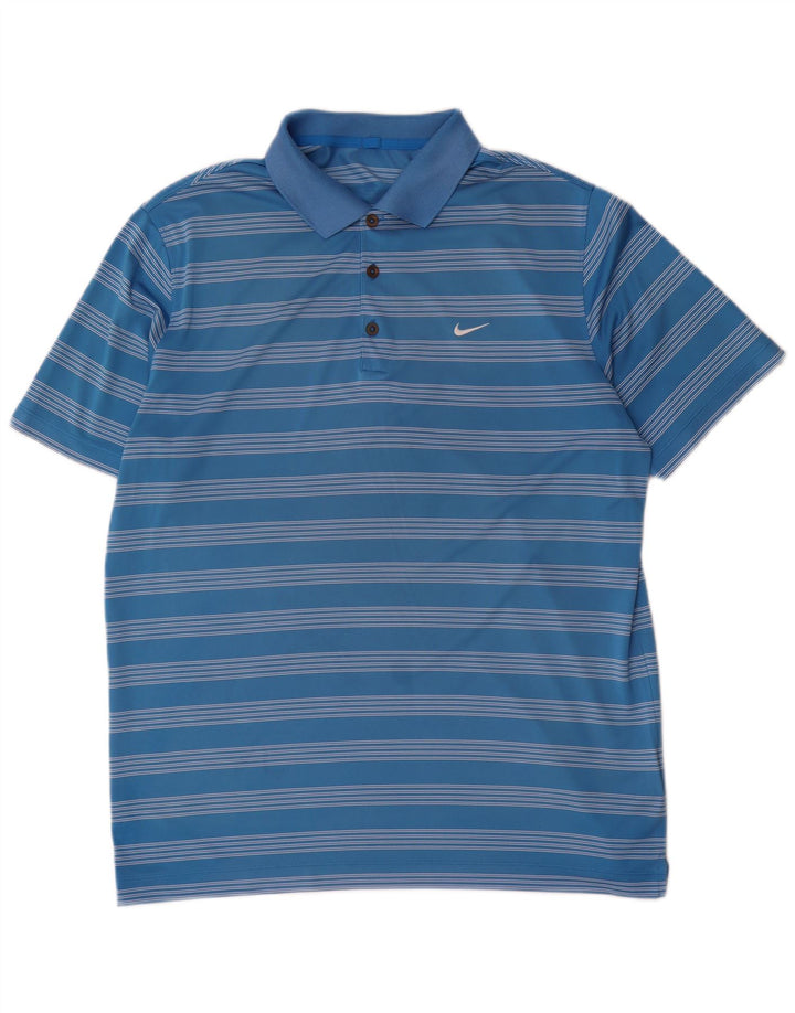 Polo Nike Hombre XL Poliéster Rayas Azules