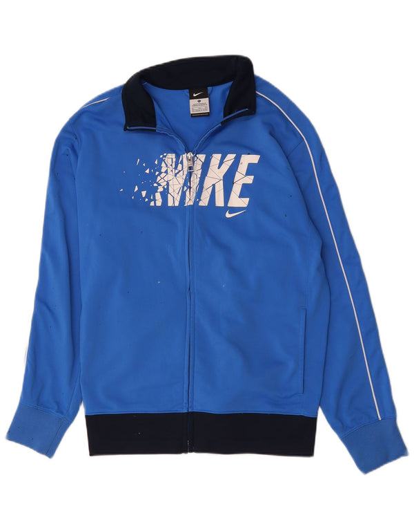 Nike - Chaqueta de chándal gráfica para niños, 13-14 años, XL, color azul