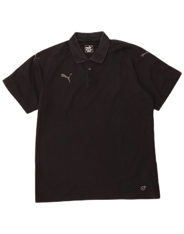 PUMA Polo para hombre 2XL Algodón negro