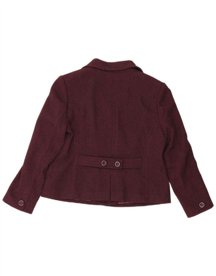 Marks & Spencer Chaqueta tipo blazer con doble botonadura para mujer UK 40 XL Borgoña