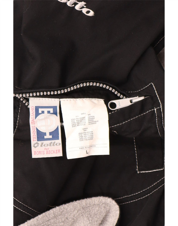 Lotto Chaleco Reversible Gráfico para Hombre UK 40 Grande Poliéster Negro