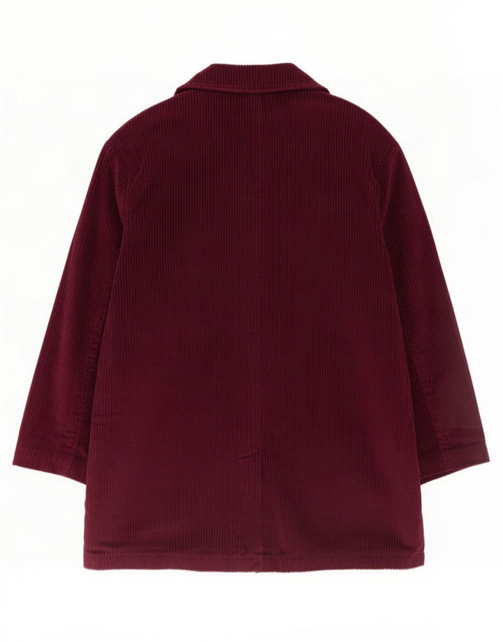 Eddie Bauer Chaqueta tipo blazer extragrande con 3 botones para mujer, talla 44, tamaño mediano, color burdeos