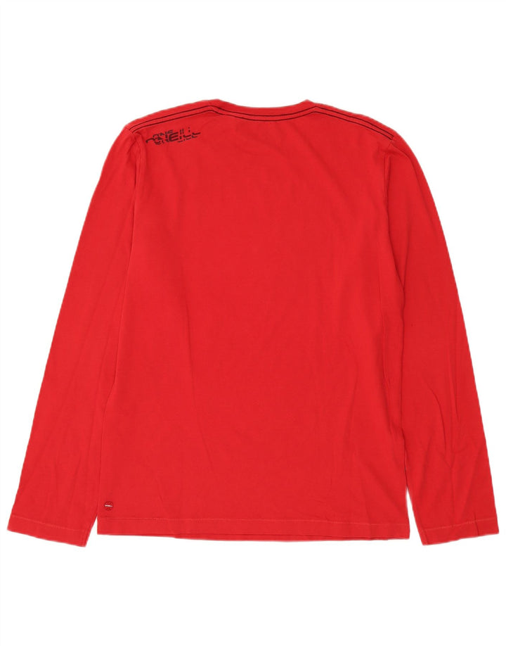 O'Neill Hombre Slim Fit Graphic Top Manga Larga Algodón Rojo Medio