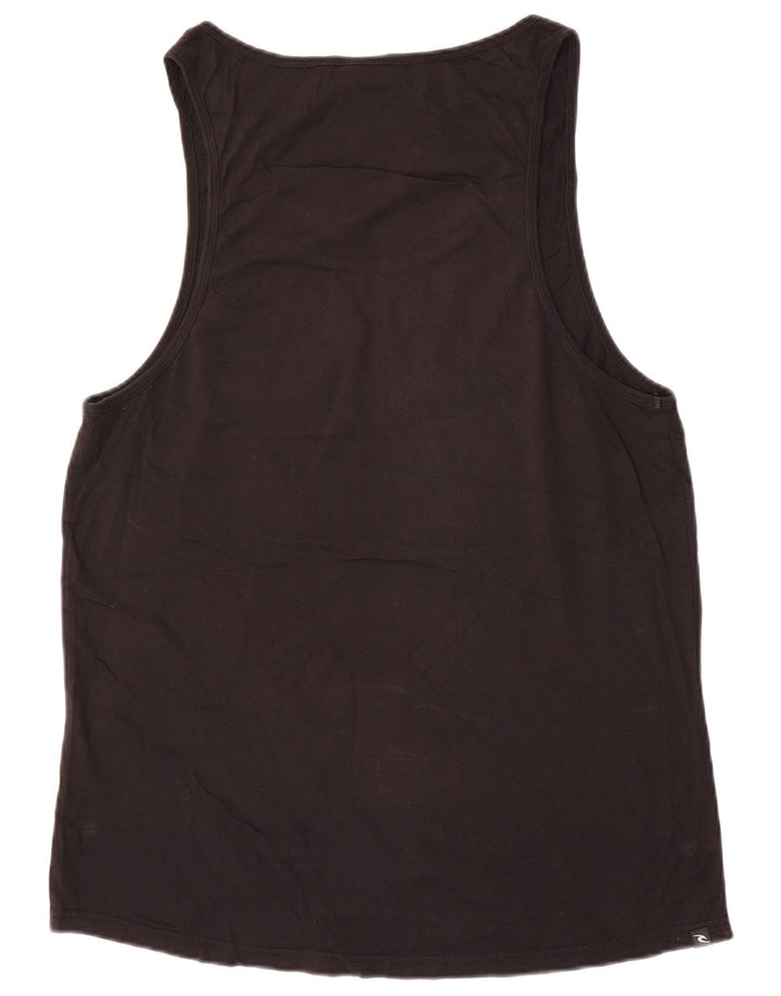 Rip Curl Hombre Gráfico Chaleco Top Grande Algodón Negro