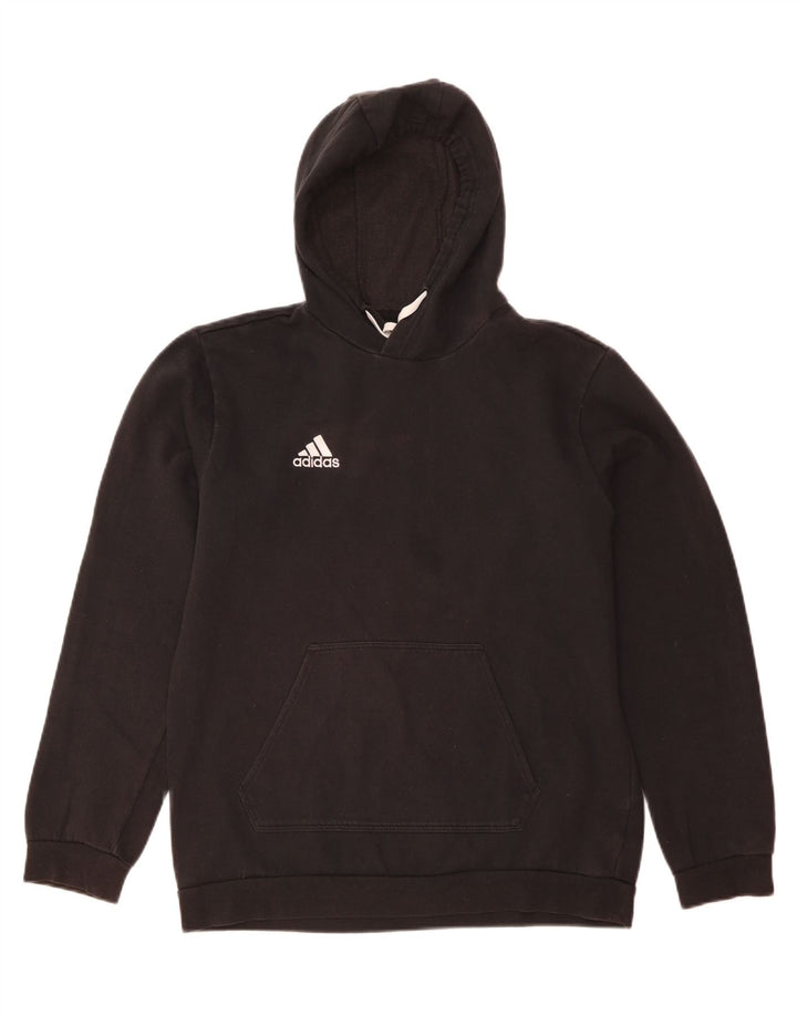 Adidas Hombre Sudadera Con Capucha Jumper Medium Negro Algodón