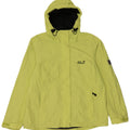 JACK WOLFSKIN Chaqueta impermeable con capucha para mujer ES 40 XL Poliamida verde