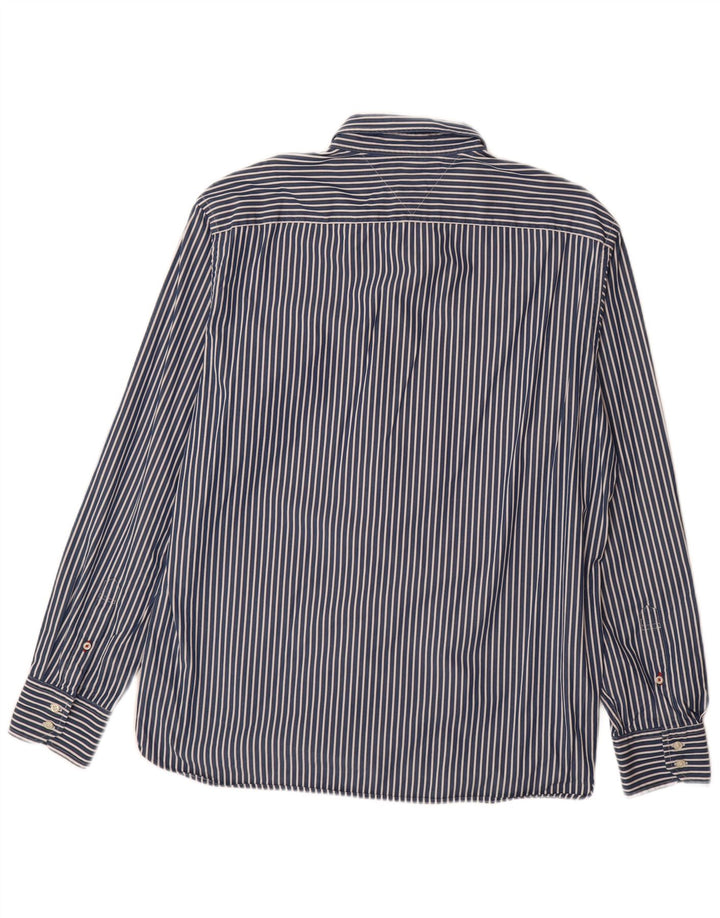 TOMMY HILFIGER Camisa Hombre XL Azul Marino Rayas