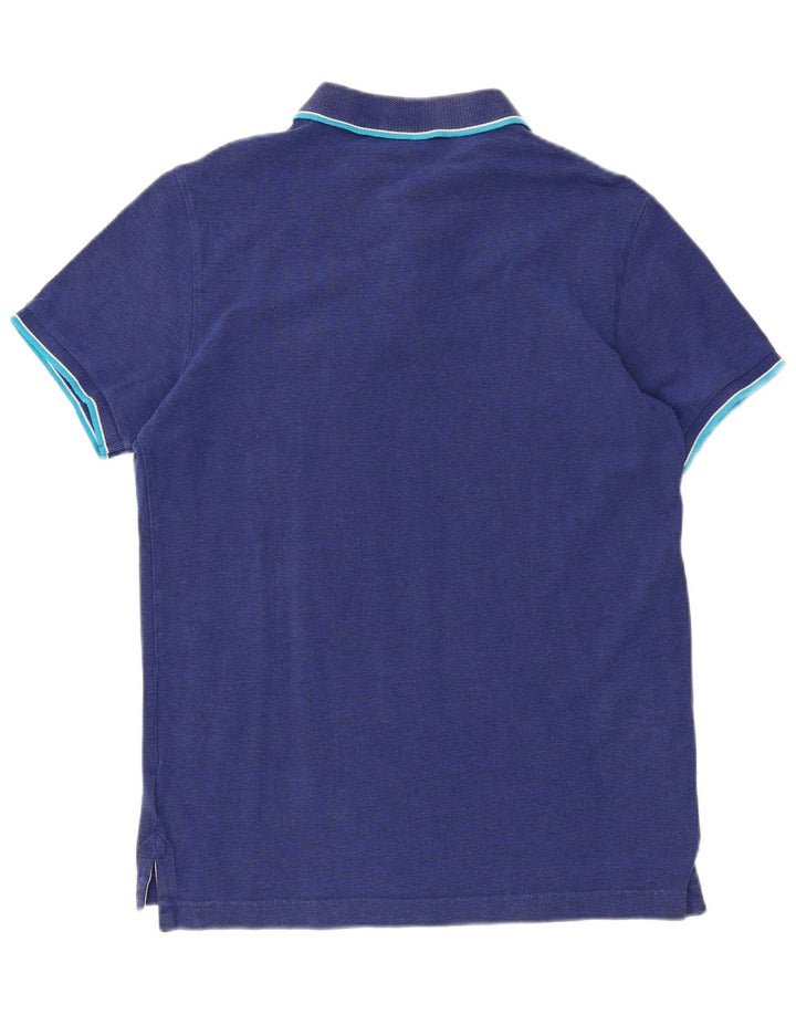 Superdry Polo para hombre de algodón azul grande