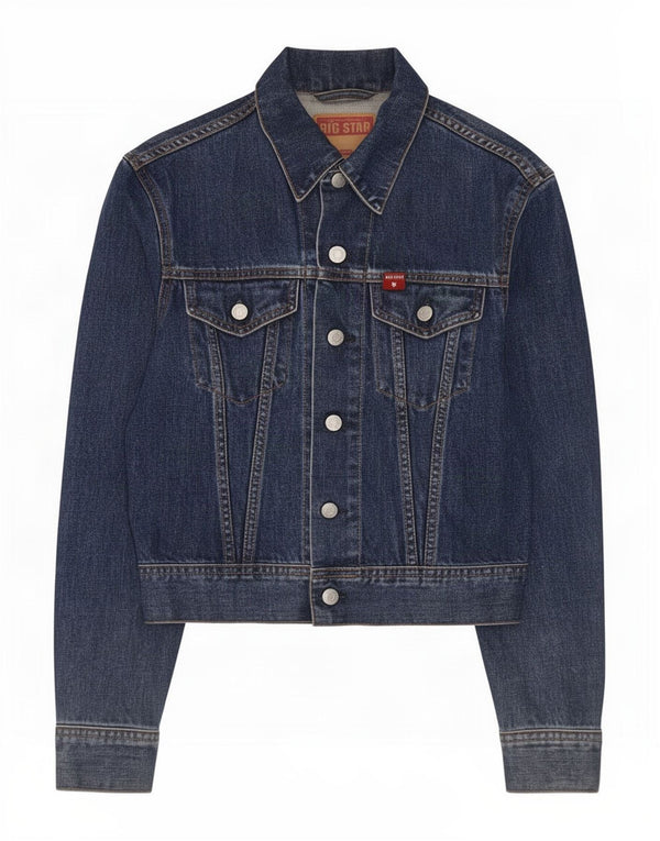 Chaqueta vaquera para mujer Big Star UK 12 Algodón azul medio