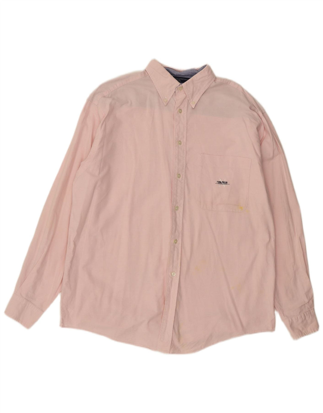 Camisa Nautica Hombre Grande Rosa Algodón