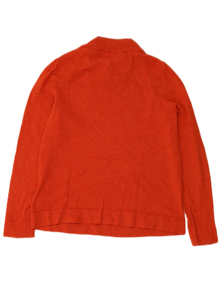 HOBBS Jersey con cuello de tortuga para mujer UK 46 Lana naranja grande