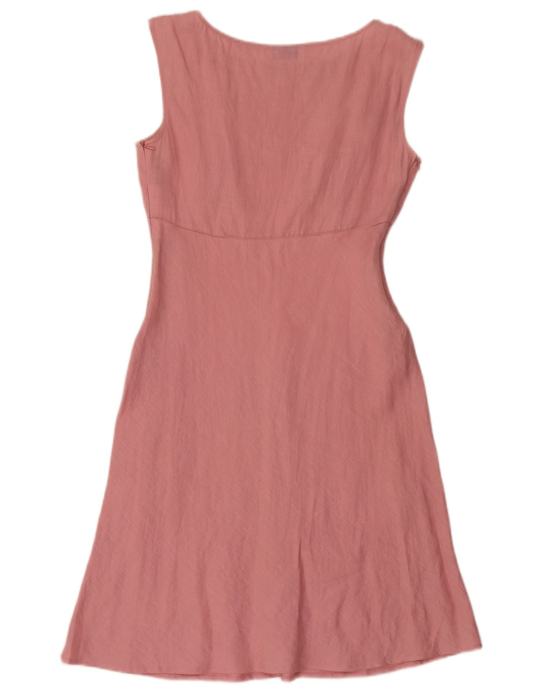 Marella Vestido Acampanado para Mujer UK 42 Lino Rosa Mediano