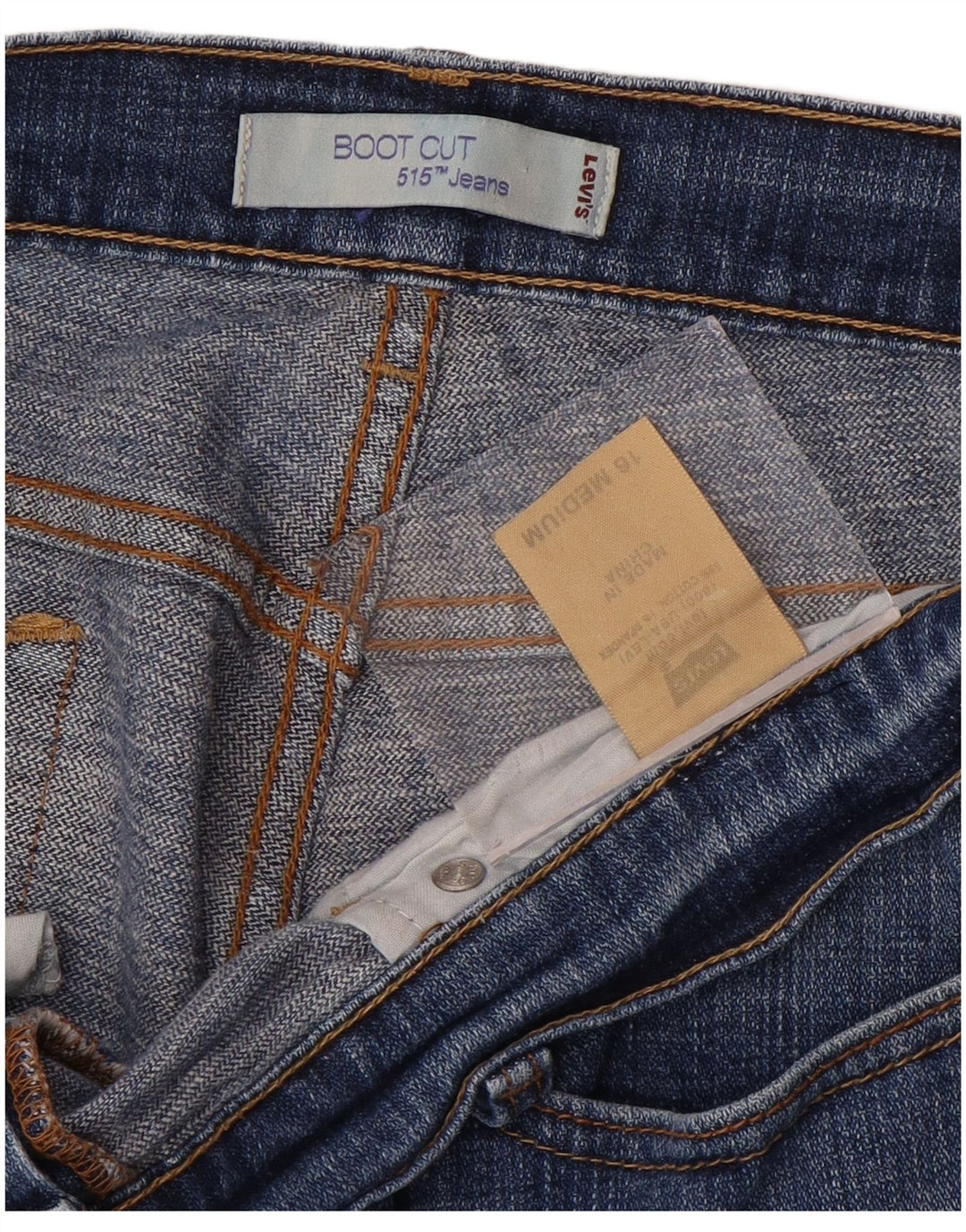 LEVI'S Jeans 515 Bootcut para mujer US 16 2XL W36 L31 Algodón azul