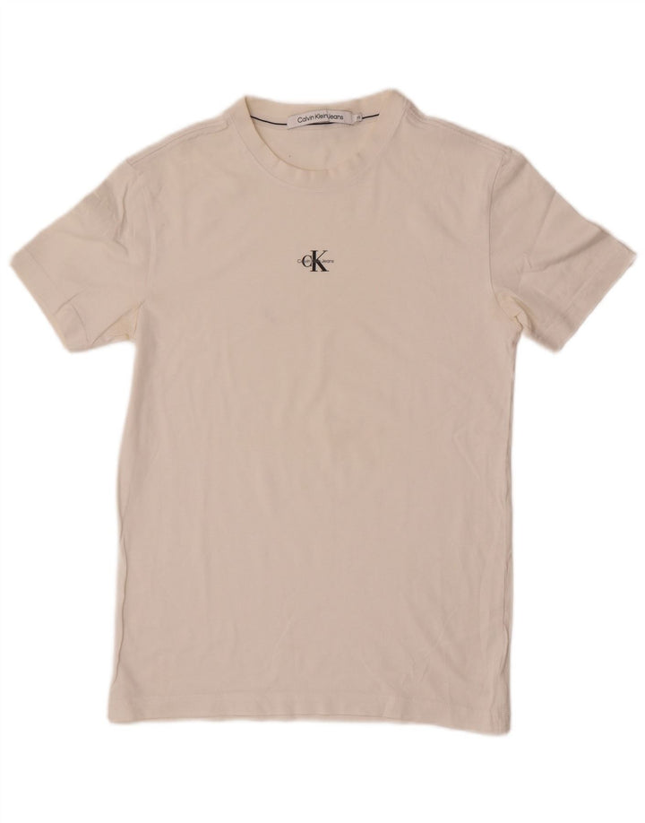Camiseta Calvin Klein Jeans Hombre Top XS Blanco