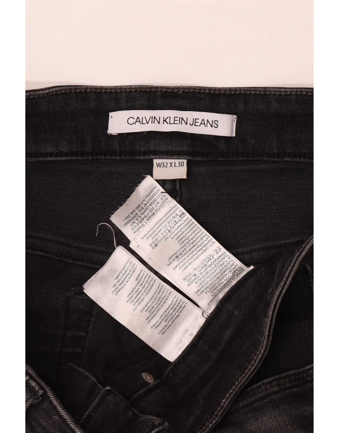 Calvin Klein Jeans Slim para Hombre W32 L30 Algodón Gris