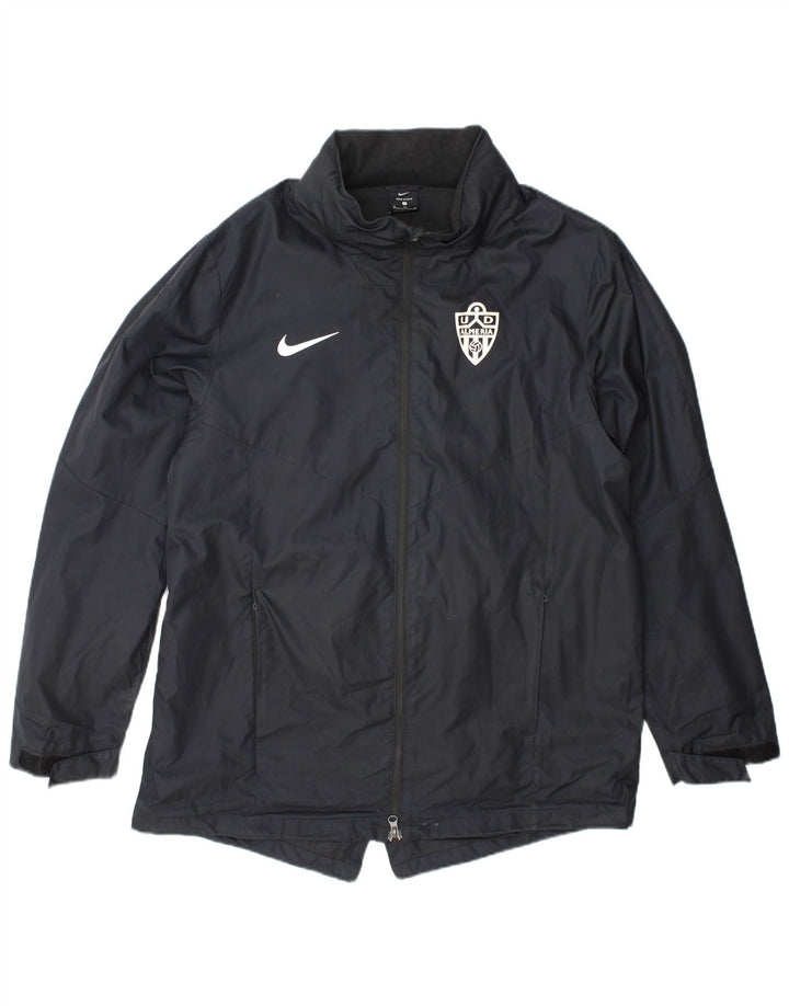 Nike Chaqueta impermeable con capucha para hombre UK 42 XL Gris Poliéster