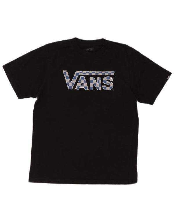 Vans Camiseta gráfica de ajuste clásico para niños 12-13 años Grande Algodón negro
