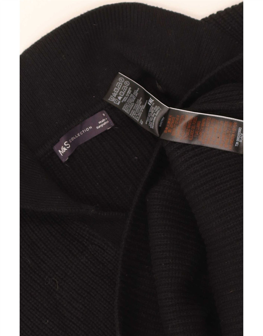 Marks & Spencer - Camiseta sin mangas para mujer, talla 40, algodón negro mediano