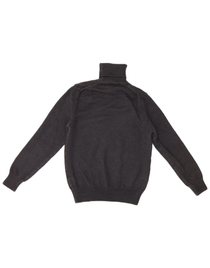 Blauer - Jersey con cuello vuelto para mujer, talla 8, lana gris pequeña