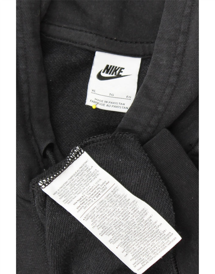 NIKE Jersey con capucha extragrande para mujer UK 40 XL Algodón negro
