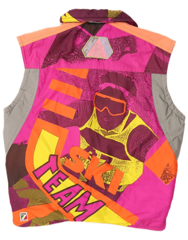 Colmar Chaleco acolchado de esquí gráfico para hombre Reino Unido 36 Pequeño bloque de color multicolor