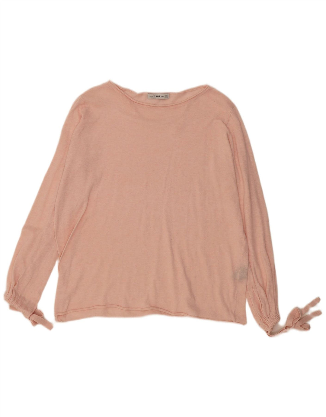 Zara Mujer Blusa Extragrande Top UK 44 Poliéster Rosa Medio