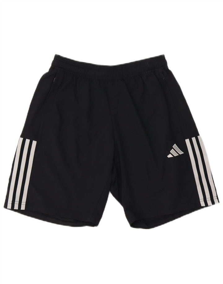 Adidas - Pantalones cortos deportivos para hombre, talla pequeña, poliamida negra