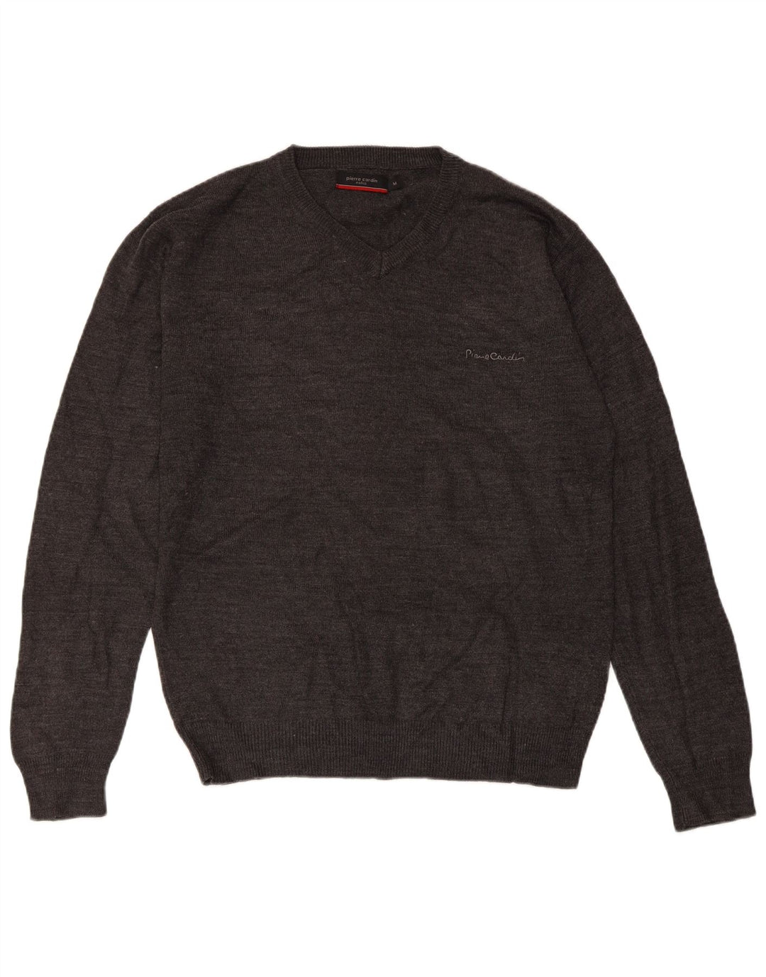 PIERRE CARDIN Jersey De Hombre Con Cuello En V Acrílico Gris Medio