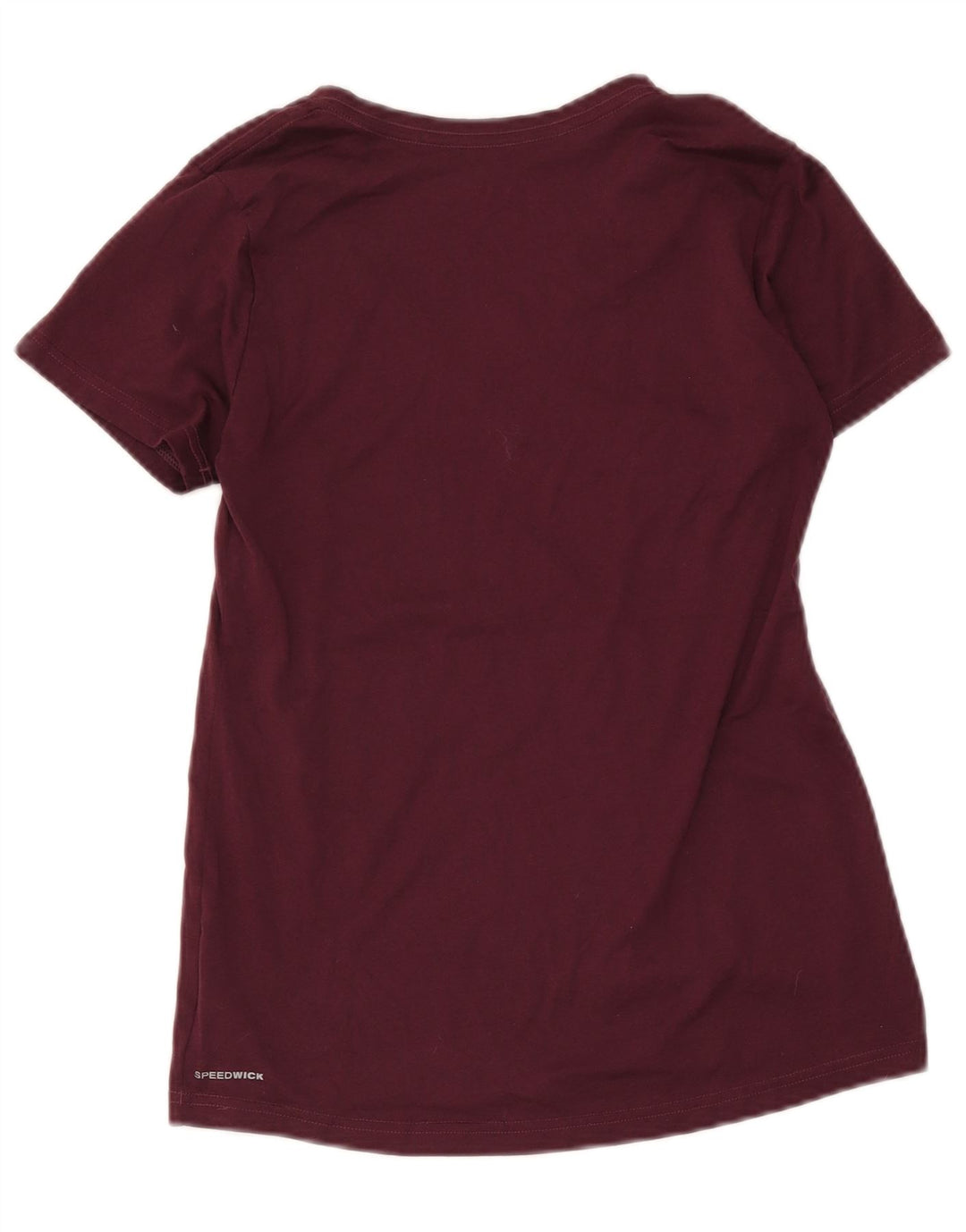 Reebok Camiseta para mujer Top UK 10 Small Borgoña Poliéster