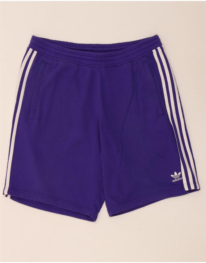 Pantalones cortos deportivos ADIDAS para hombre de algodón morado grande