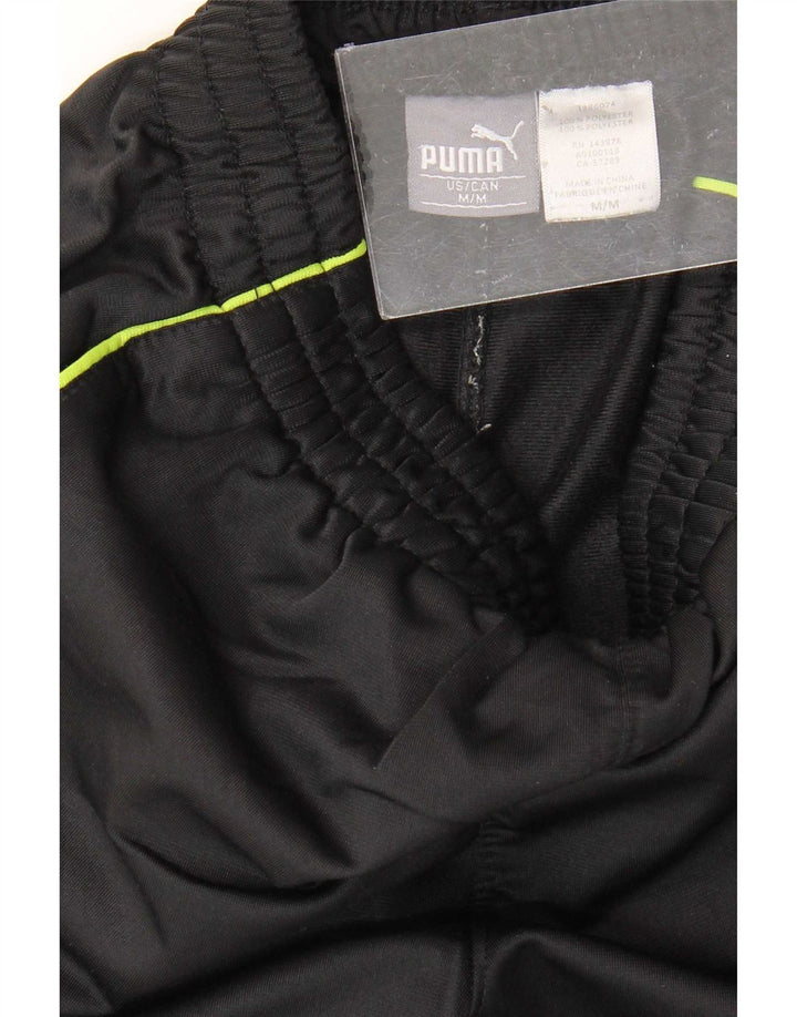 Puma Pantalones de chándal para niño 7-8 años Mediano Negro Colorblock Poliéster