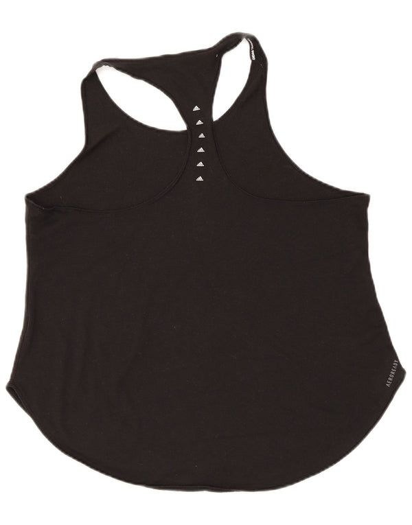 Adidas Mujer Aeroready Chaleco Top Reino Unido 12/14 Mediano Negro