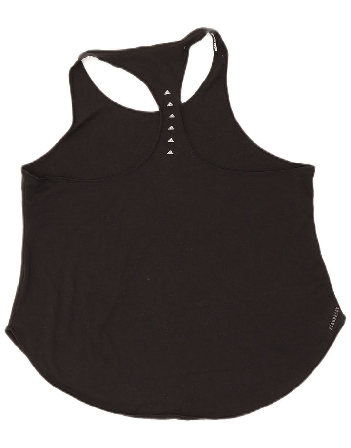 Adidas Mujer Aeroready Chaleco Top Reino Unido 12/14 Mediano Negro