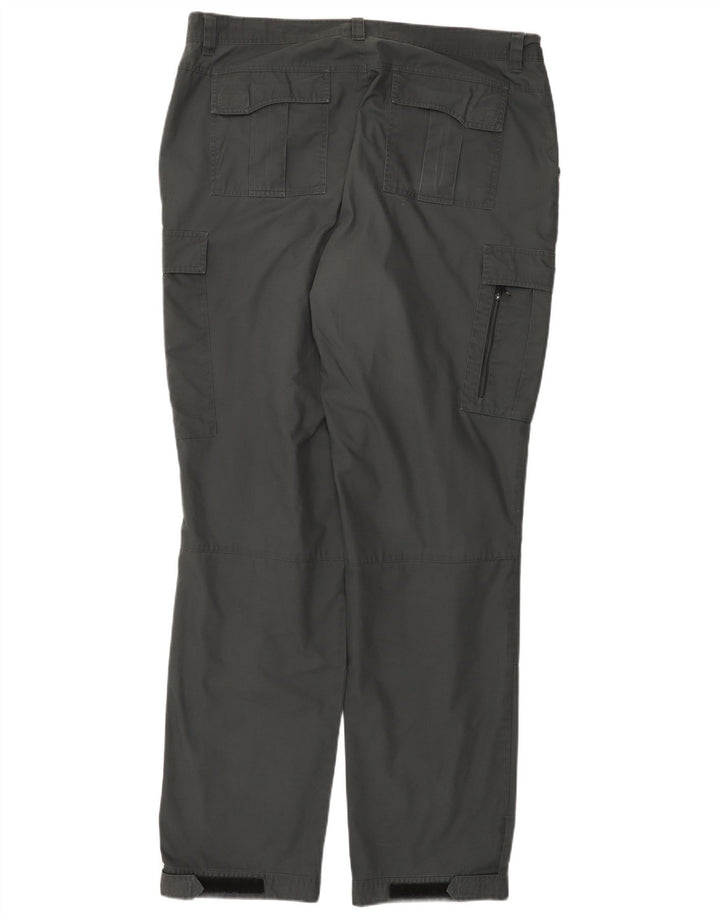 Jack Wolfskin Pantalones cargo de senderismo para hombre W38 L35 Poliéster gris