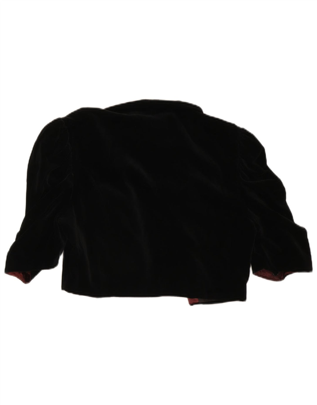 VERA MONT Chaqueta Bolero Abierta para Mujer UK 40 Grande Algodón Negro
