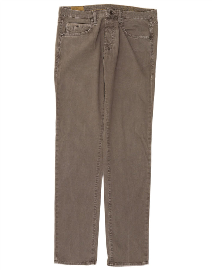 Pantalones informales ajustados para hombre Gas W33 L34 Algodón gris