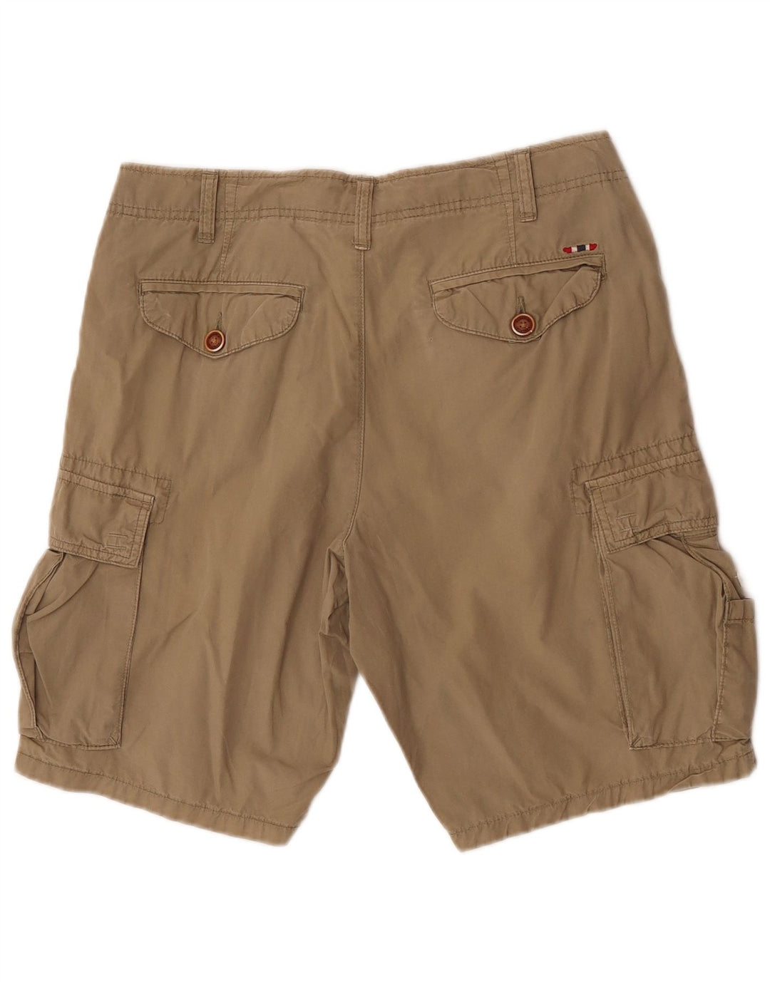 Napapijri Shorts Cargo Geographic Hombre W30 Algodón Caqui Medio