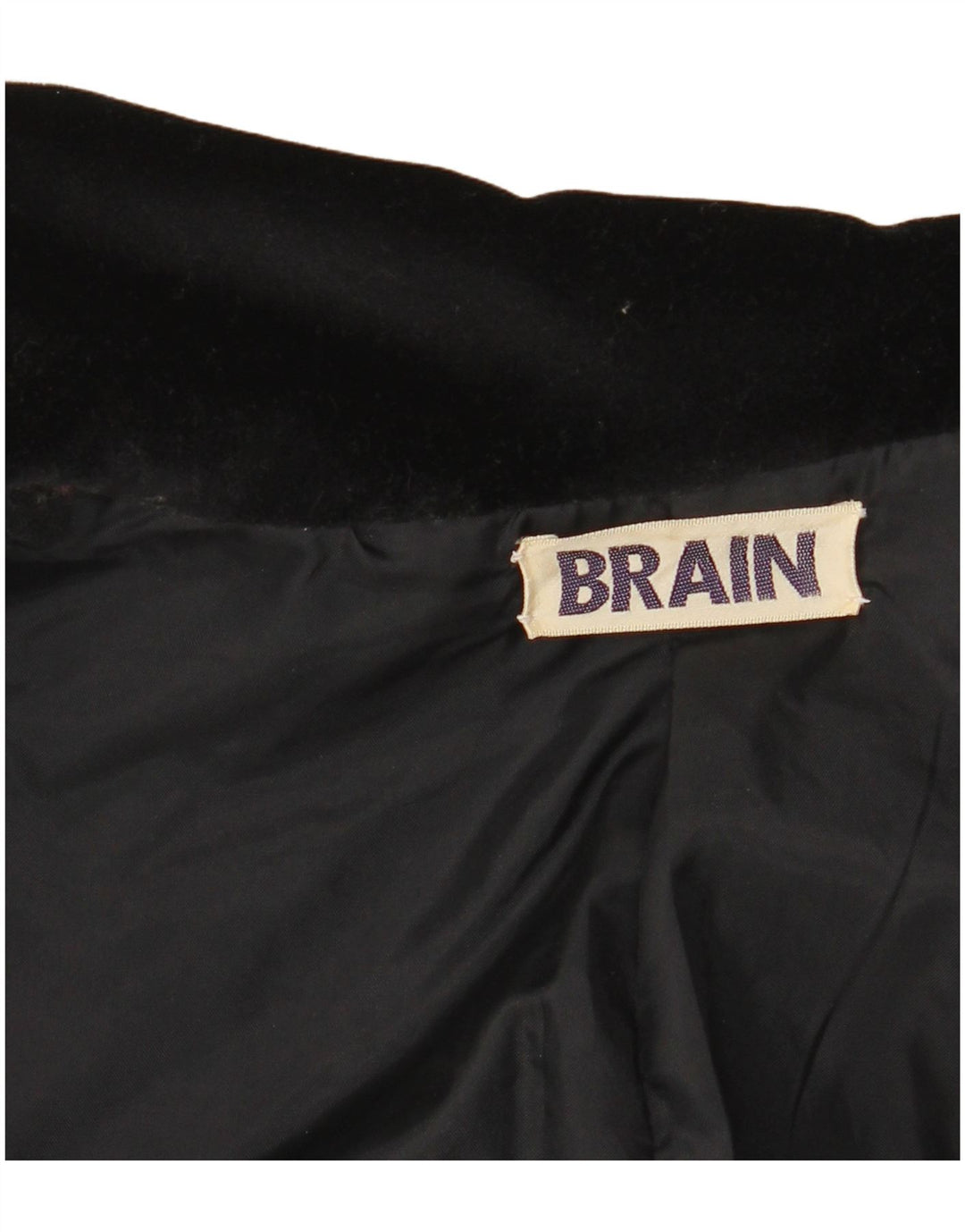 VINTAGE Mujer 1 Botón Terciopelo Blazer Chaqueta Reino Unido 12 Medio Negro