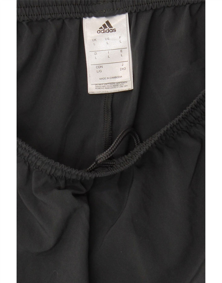Adidas Mens Climalite Graphic Sport Shorts Grande Poliéster Negro